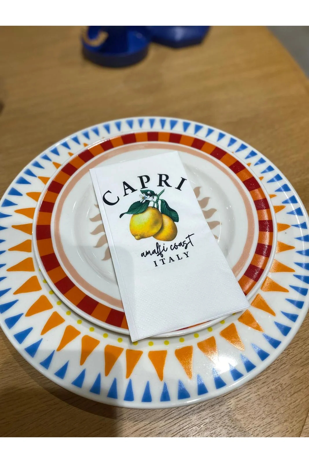 Capri Limon Desenli Baskılı Misafir Sunum Peçete