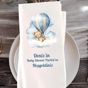Baby Shower Bebek Peçetesi İsme Özel Baskılı